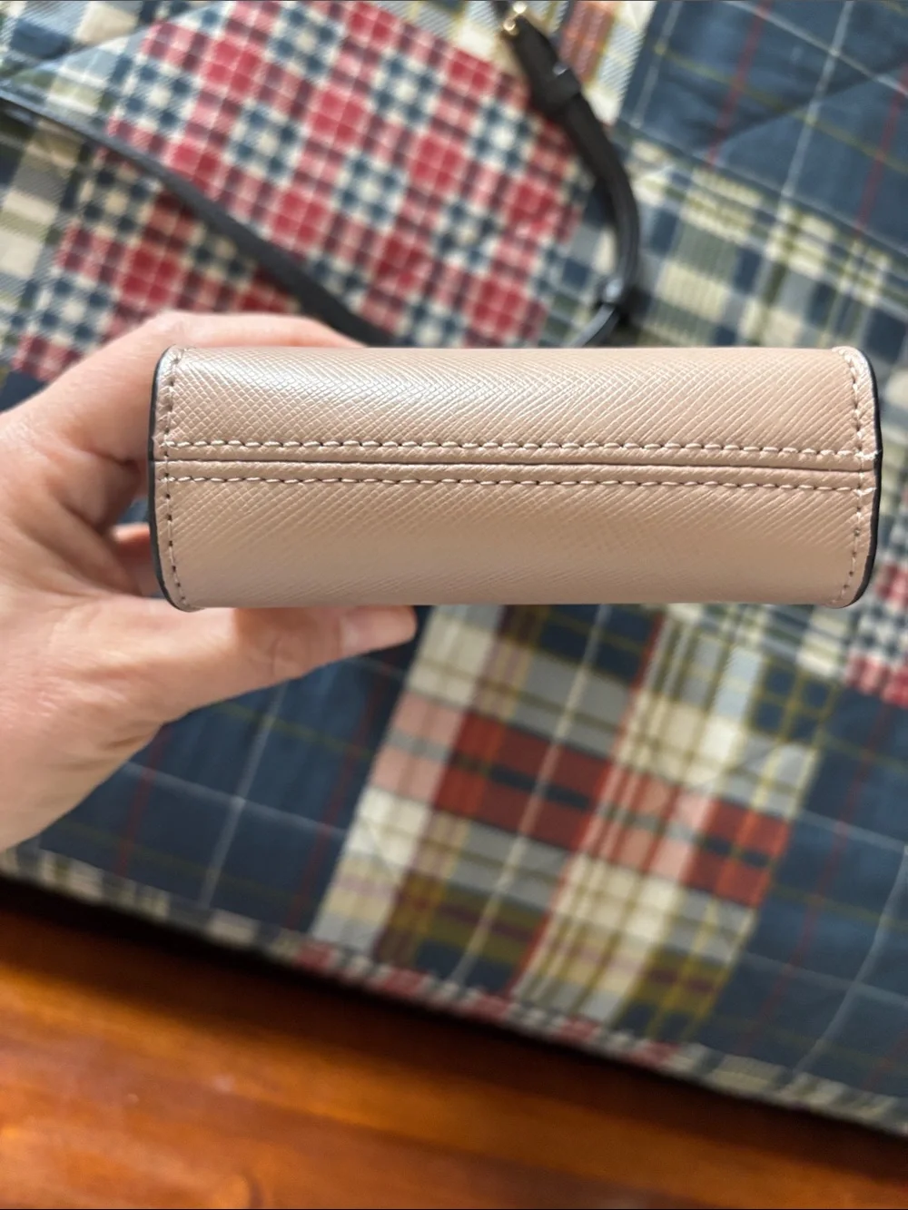 kate spade Two-Tone Crossbody Phone Pouch in Black & Blush - Picture 10 of 10